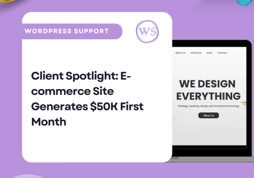Client Spotlight: E-commerce Site Generates $50K First Month