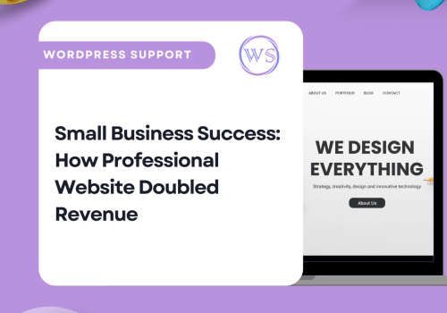 Small Business Success: How Professional Website Doubled Revenue